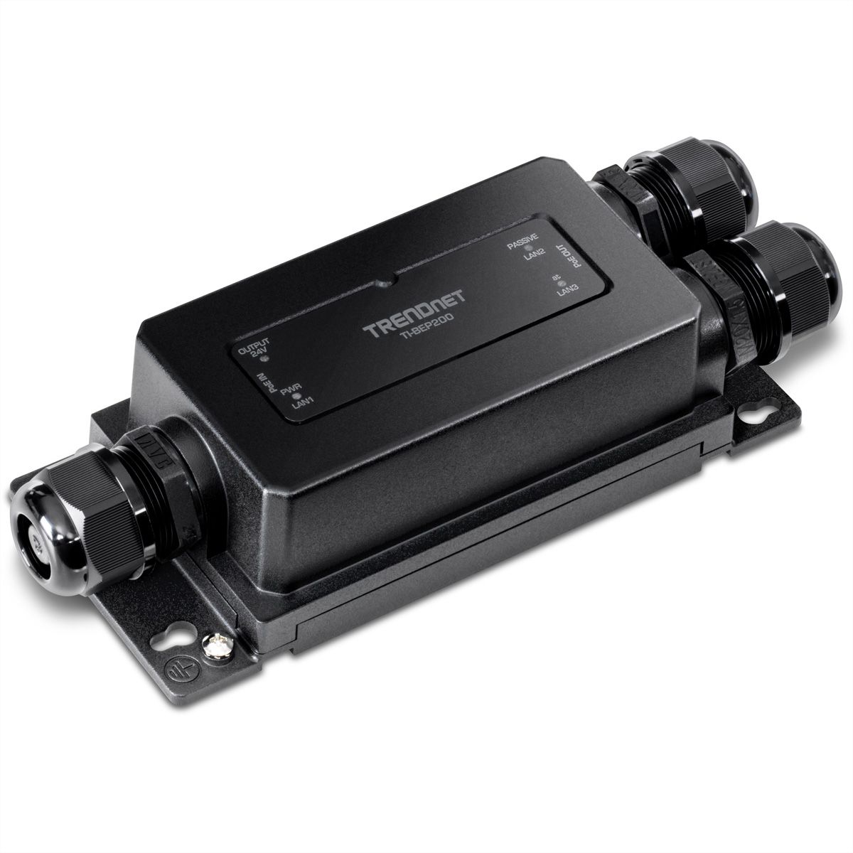TRENDnet TI-BEP200 Prolongateur PoE+ Outdoor , actif/passif Gigabit industriel à 2 ports