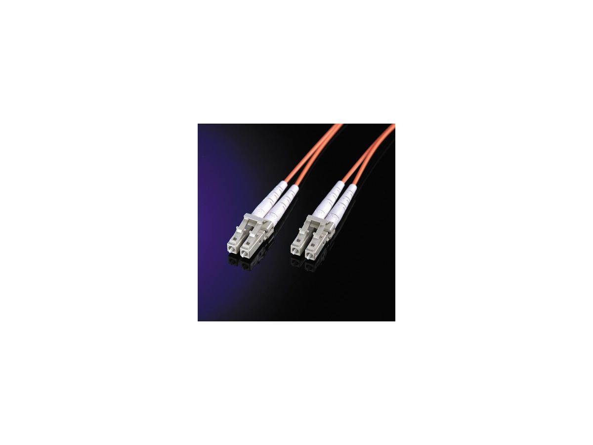 Quality LWL-Kabel 50/125µm OM2, LC/LC, orange, 2 m