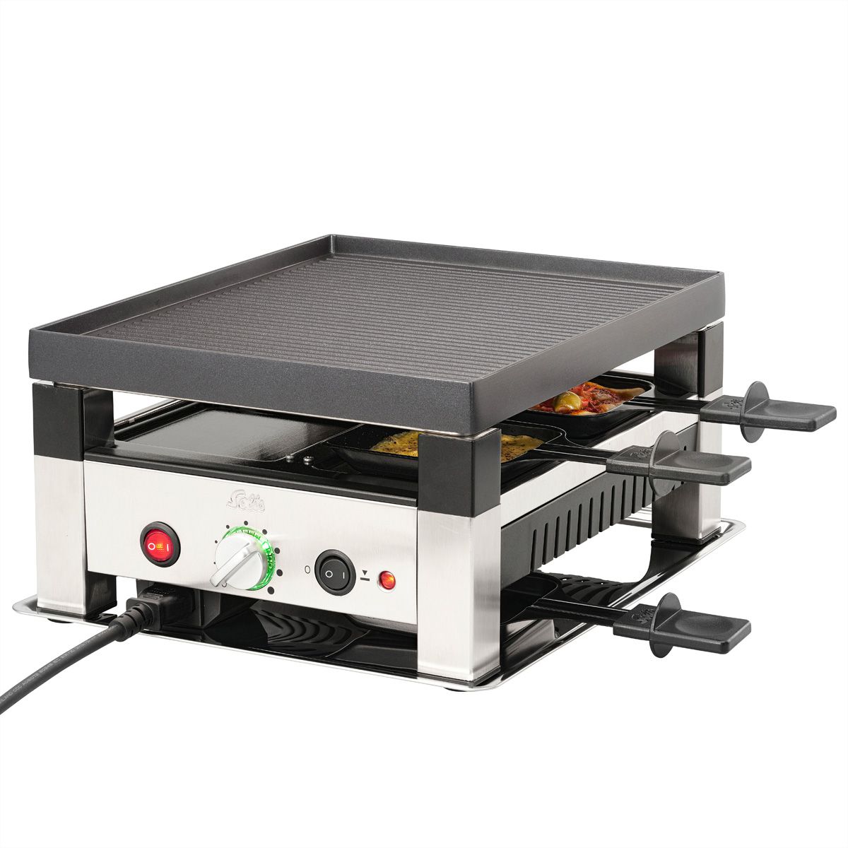 Solis 4 in 1 Raclette & Pizza Grill für 4 Personen