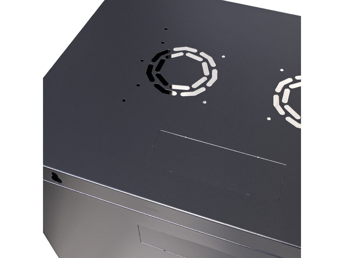 ROLINE 19" Boîtier mural Basic Plus 18U, 600x450 LxP noir