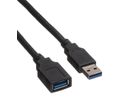 ROLINE USB 3.2 Gen 1 Kabel, Typ A-A, ST/BU, schwarz, 1,8 m