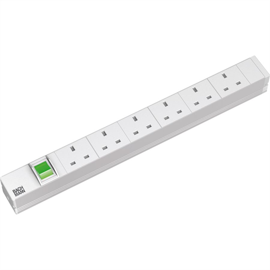 BACHMANN 19" 1U 6xUK 1xinter. 2m UK, UK