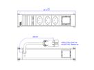 BACHMANN POWER FRAME 3xCH 0° 1xCM 0,2m GST18 RAL9010
