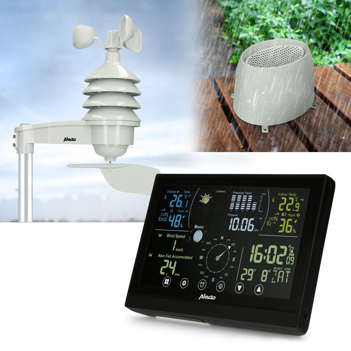 Alecto Wetterstation WS3875