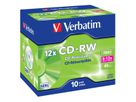 Verbatim CD-RW Jewel 700MB 12x 10 Pack