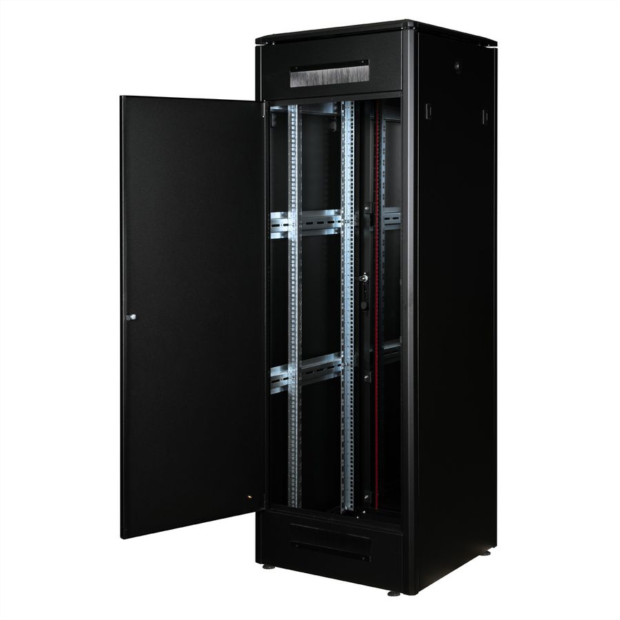 ROLINE 19-Zoll Netzwerkschrank Pro 36 HE, 600x800 BxT Glastür schwarz
