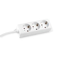 BACHMANN SELLY bloc multiprise 3x contact de protection, pattes de montage, blanc, 1,5 m