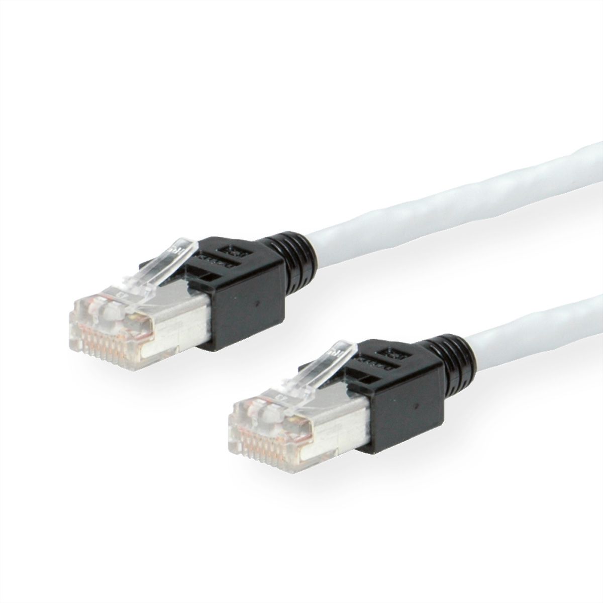 Cordon KERPEN Cat.5e (Classe D) D1-20 SF/U, croisé, gris, 1 m