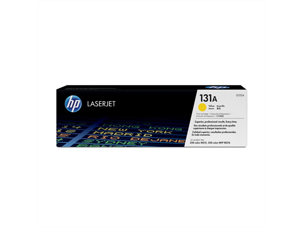 CF212A, HP Color LaserJet Druckkassette gelb, Nr. 131A,  ca. 1.800 Seiten