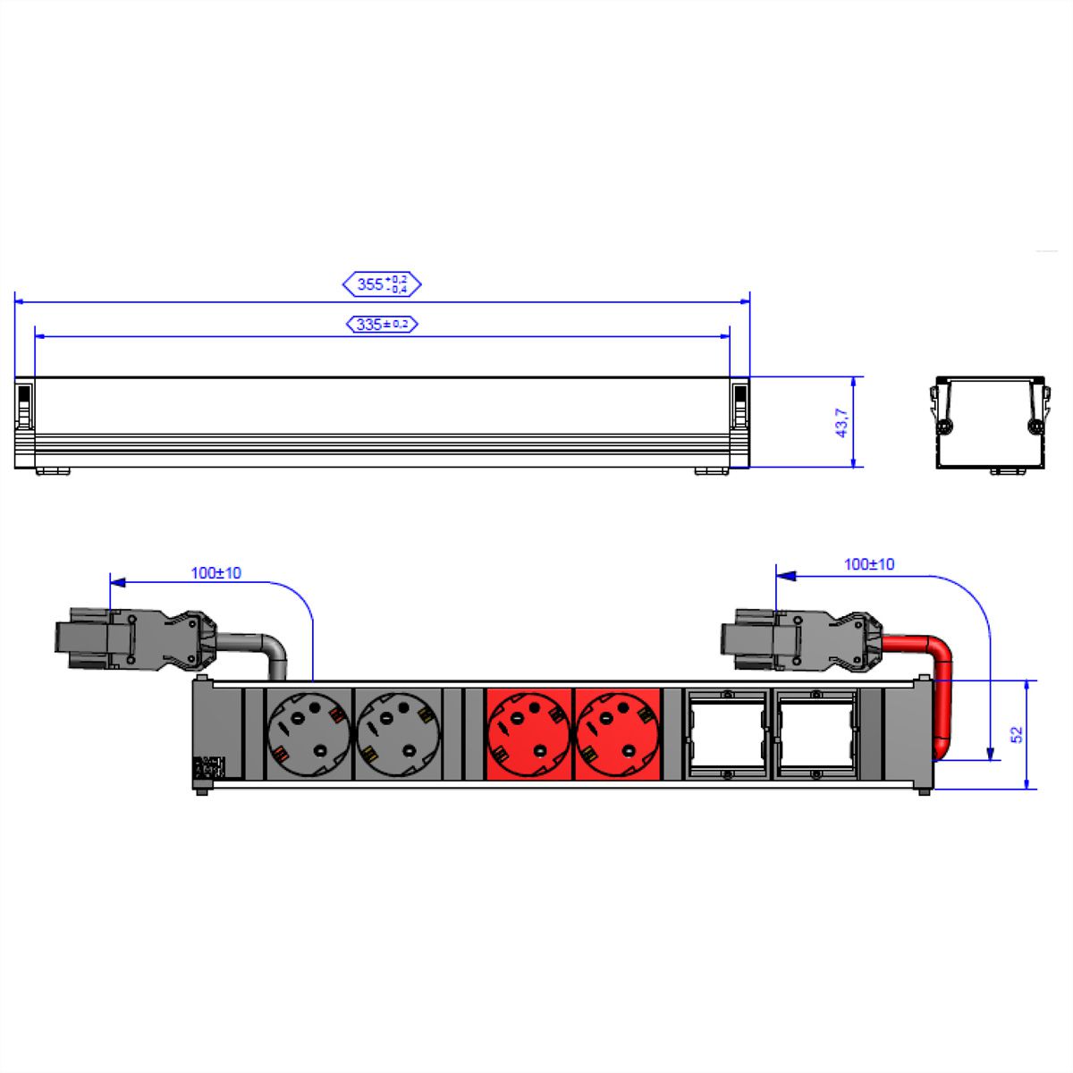BACHMANN CONI 2xCEE7/3 2xCEE7/3 rt