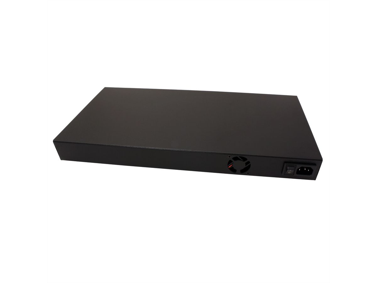 ROLINE 19-Zoll Fast Ethernet PoE Mid-Span Injektor, 8 Ports