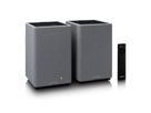 Lenco Haut-parleur actif, 2x40W, noir,, BT, opt.In, USB, AUX, SUB-Out, IR-FB.