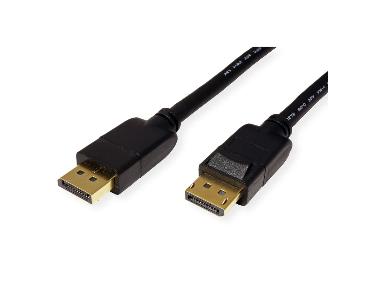 ROLINE DisplayPort Kabel, v1.4, DP ST - ST, schwarz, 3 m