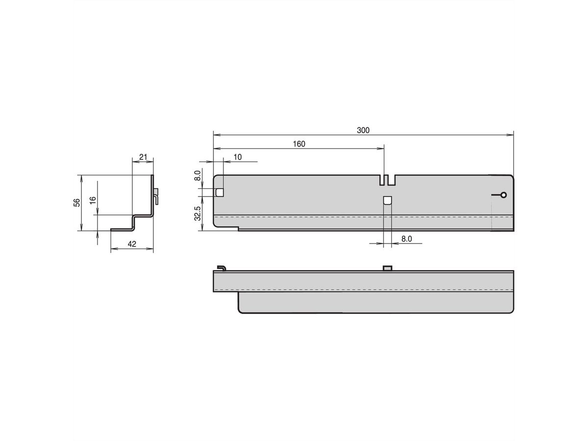Rail coulissant Labrack SCHROFF, 40 kg, 1 paire