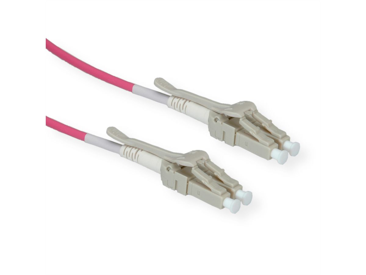ROLINE Câble FO 50/125µm OM4, LC/LC, LSOH, Low-Loss, grande densité, violet, 3 m