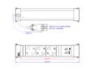 BACHMANN POWER FRAME M 3xCEE7/3, USB A&C 22W Charger 0,2m GST18