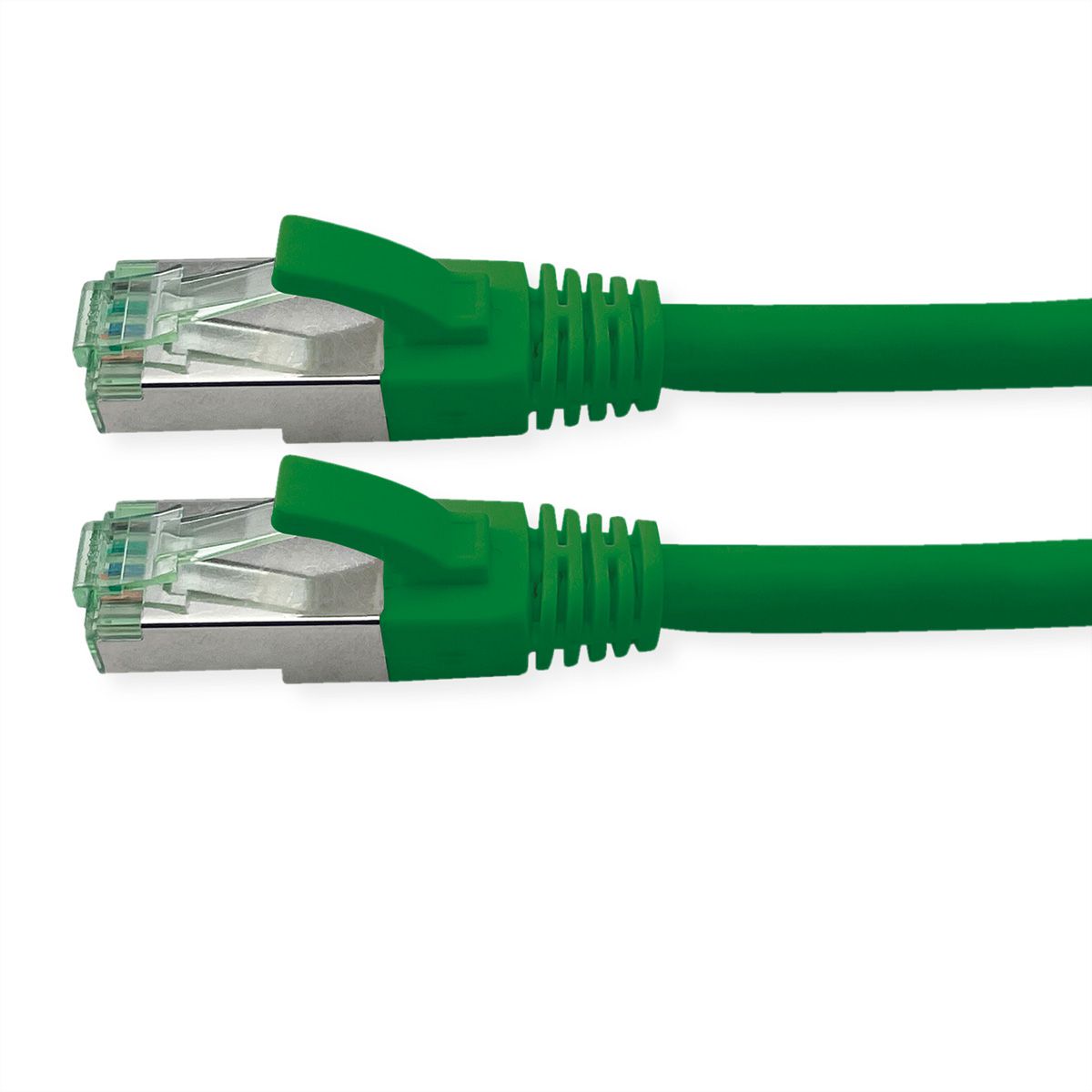 ROLINE RM Patchkabel Cat.6A S/FTP (PiMF), grün, 10 m