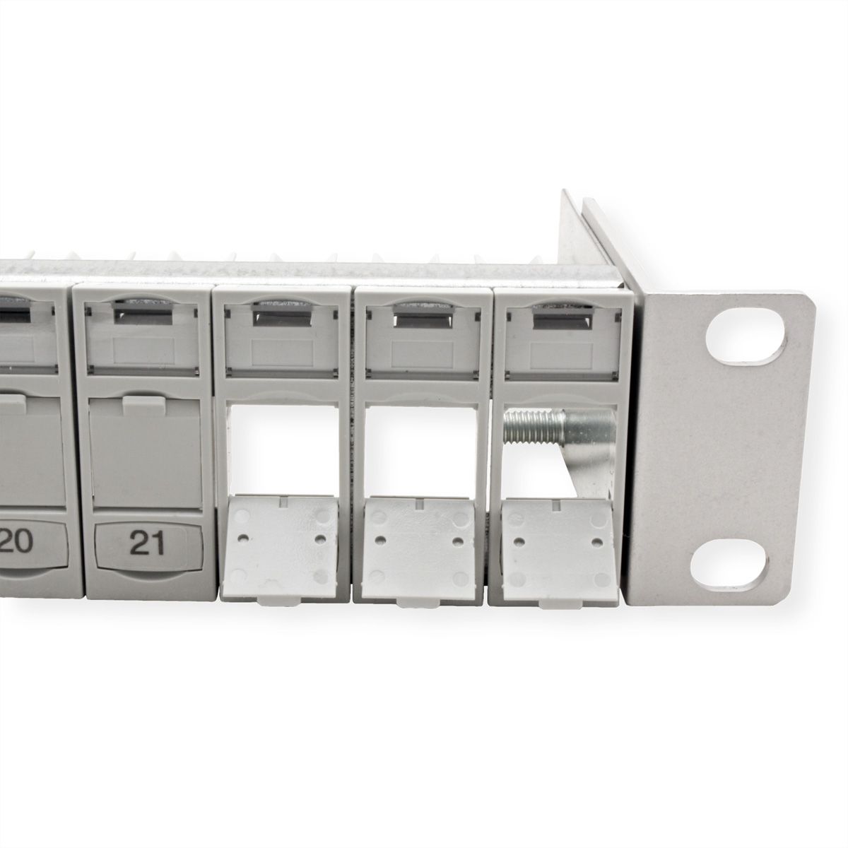 METZ CONNECT 19"-Panel 1HE Modulträger leer für 24 Module (E-DAT oder C6A)