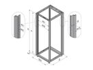 Cadre d'armoire Novastar SCHROFF, Slim-Line, 34 U 553W 1000D