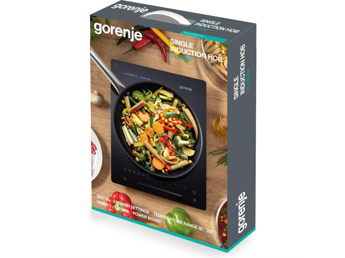 Gorenje Induktuktionsfeld ICY2000SP, 2000W, schwarz, einzeln