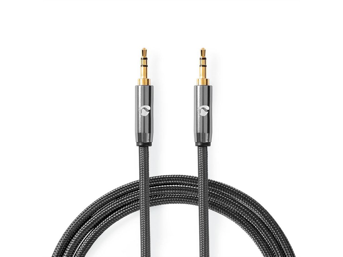 Nedis 3.5mm Verbindungskabel ST / ST, grau, 2 m