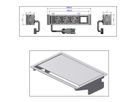 BACHMANN CONEO SET 3x contact de protection 1x ABD, argent