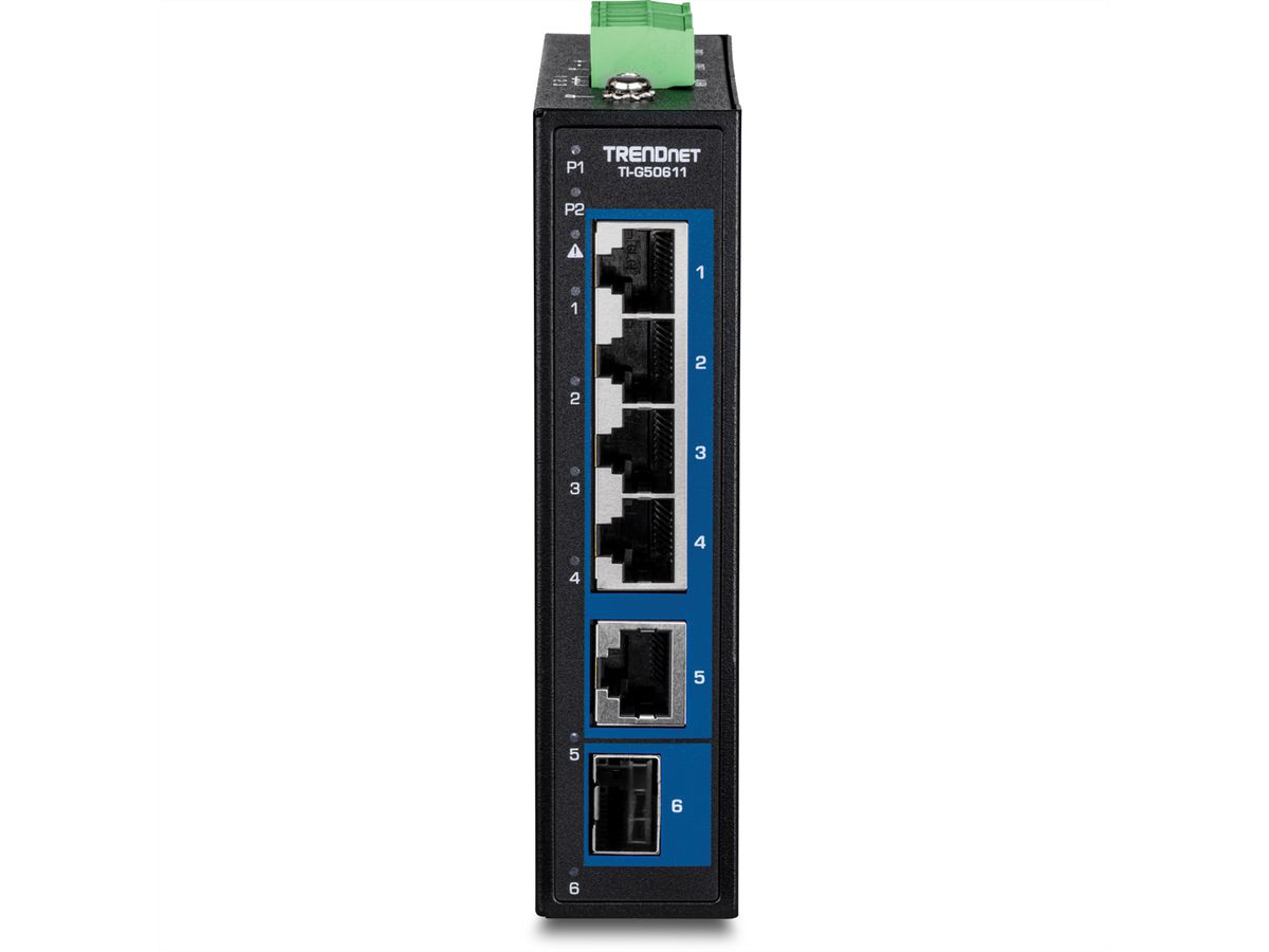 TRENDnet TI-G50611 Switch Rail DIN industriel 2,5G à 6 ports avec 1 port 10G