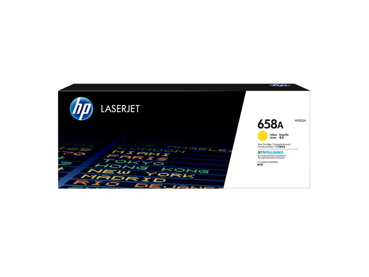 HP Toner jaune LaserJet 658A authentique