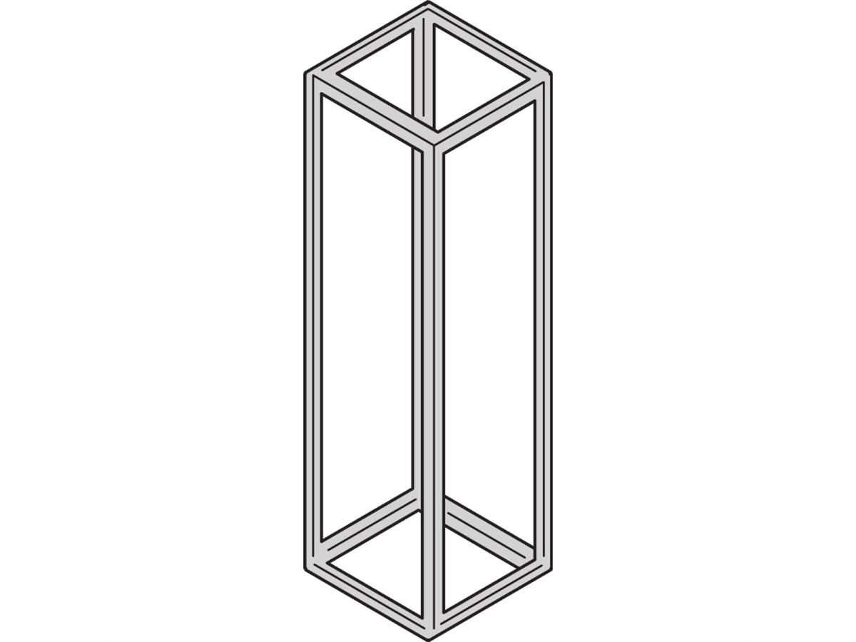 Cadre d'armoire Varistar SCHROFF, Slim-Line, 1400H 800W 800D