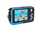 Agfa Digitalkamera, wasserdicht bis 3m, blau, Doppeldisplay, Blitz