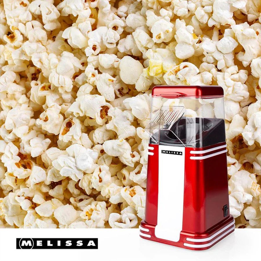 Melissa – Retro Popcorn-Maschine (Heißluft), 1200W
