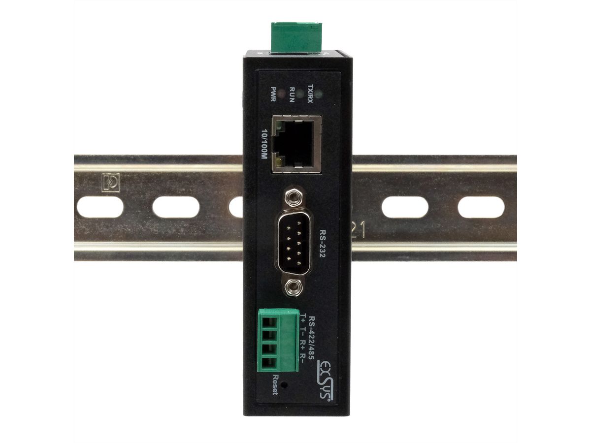 EXSYS EX-61001 Ethernet zu 1 x Seriell RS-232/422/485