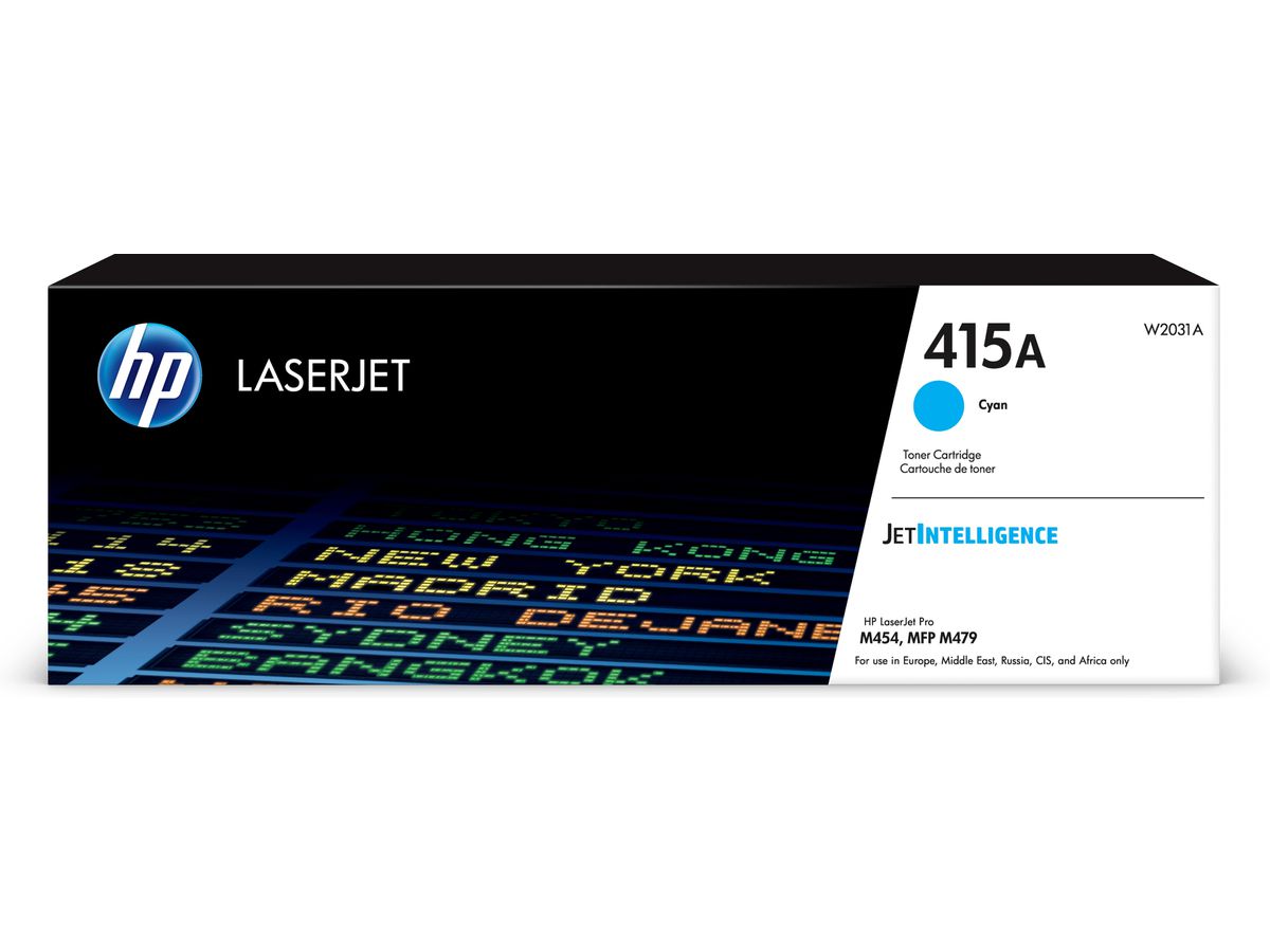 HP 415A Toner cyan LaserJet authentique