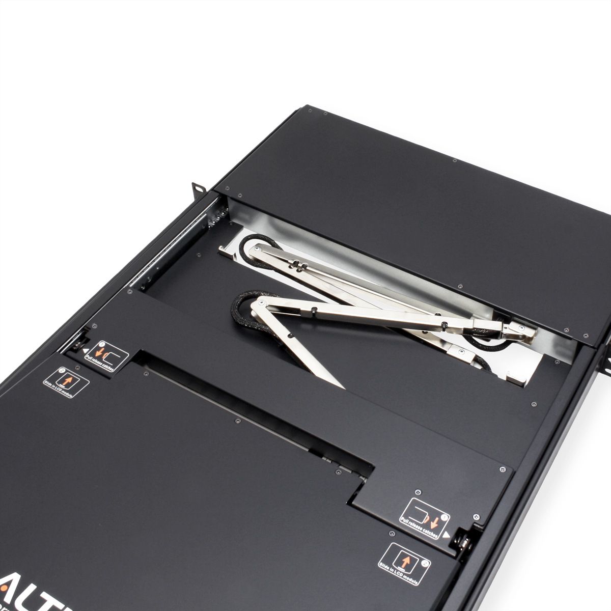 ATEN KL1516AiM KVM Over-IP Switch, 43cm TFT, VGA, PS/2-USB über Kat 5, 16 Port, ES-Layout