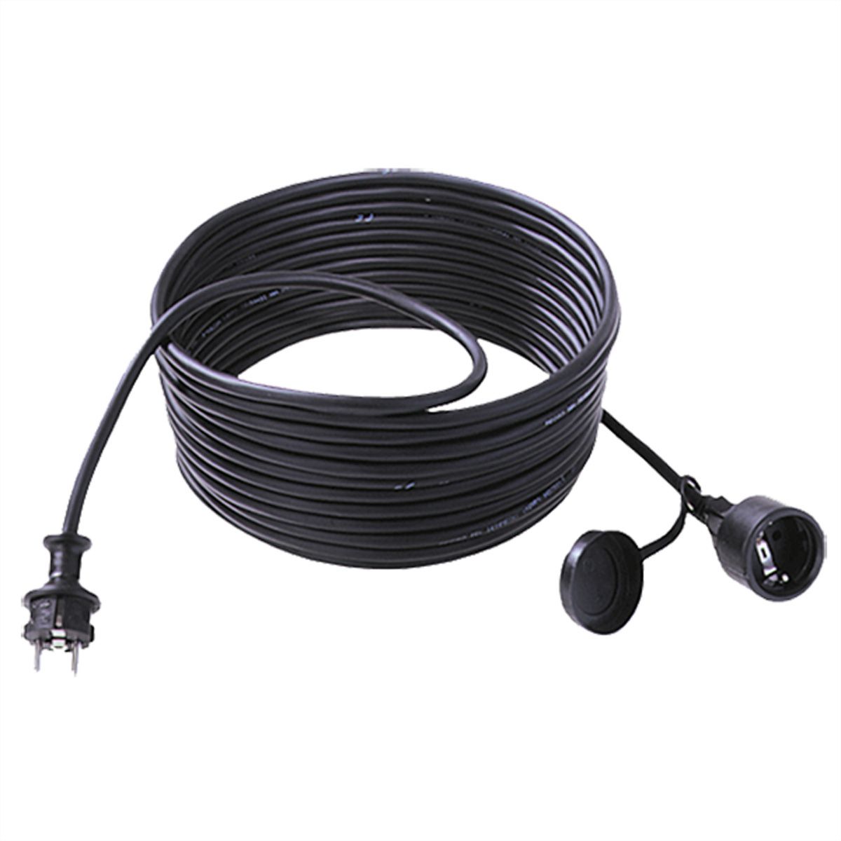 BACHMANN Extension 3G2,5mm², H07RN-F Gummi/Neopren Schutzkontakt, schwarz, 25 m