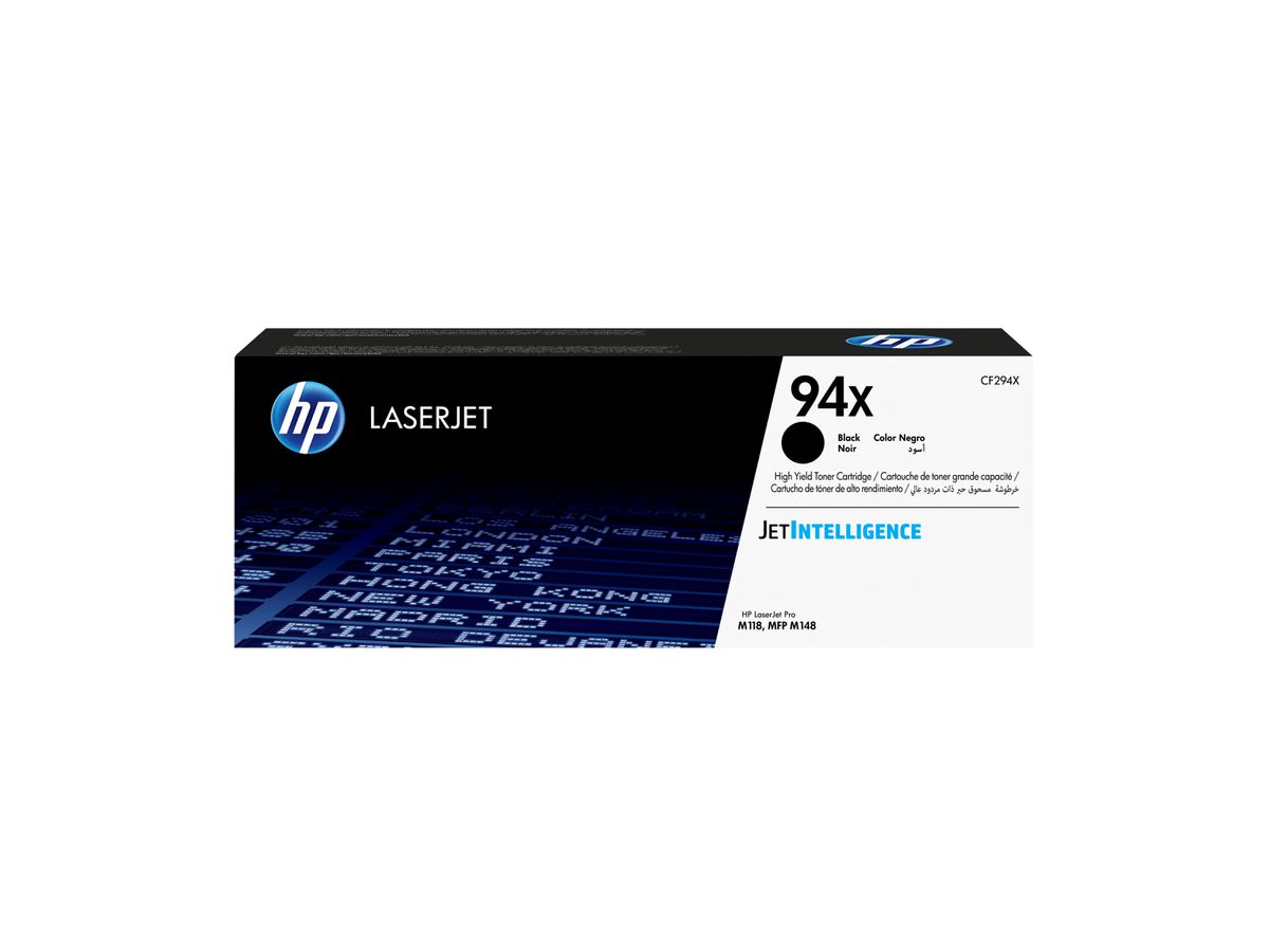 HP 94X Schwarz Original LaserJet Tonerkartusche mit hoher Reichweite