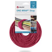 VELCRO® One Wrap® Strap 20mm x 150mm, 100 pièces, rouge