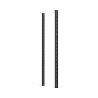 SCHROFF 19"-Winkelprofil mit Universal-Lochung (EIA), RAL 7021 - WINKELPROFIL 19"47HE 7021(2X)