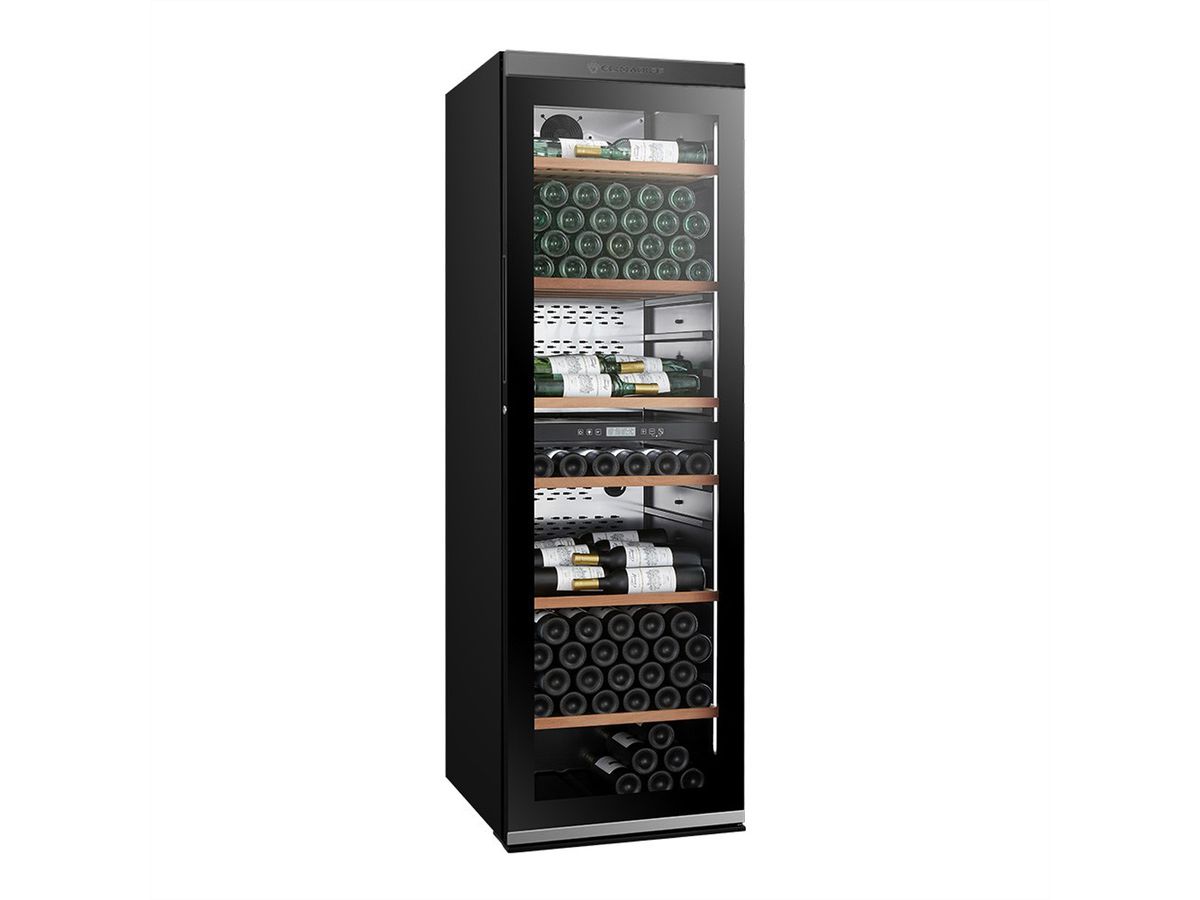 Climadiff Weinkühlschrank MILLESIME240DB, Freistehend, 2 Zonen, 237 Flaschen