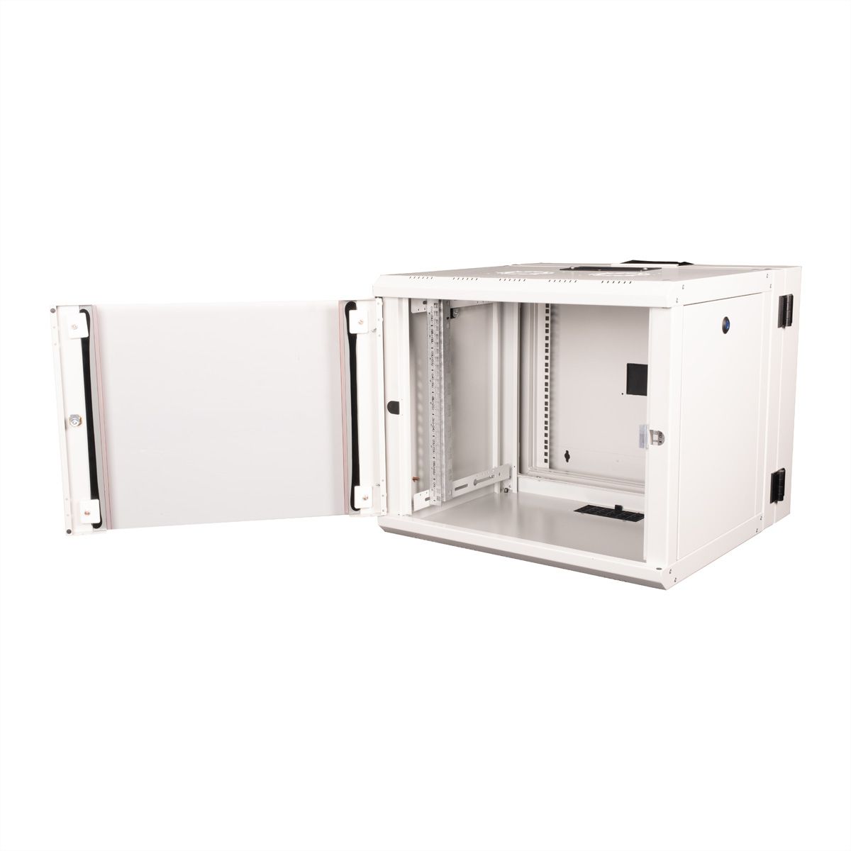 ROLINE 19-Zoll Wandgehäuse Pro 9 HE, 600x600 BxT zweiteilig schwenkbar grau