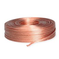 Lautsprecherkabel, transparent, 100m, 1,5mm²