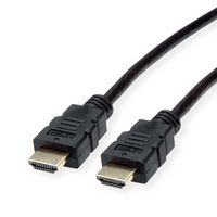ROLINE Câble HDMI High Speed avec Ethernet, TPE, noir, 1 m