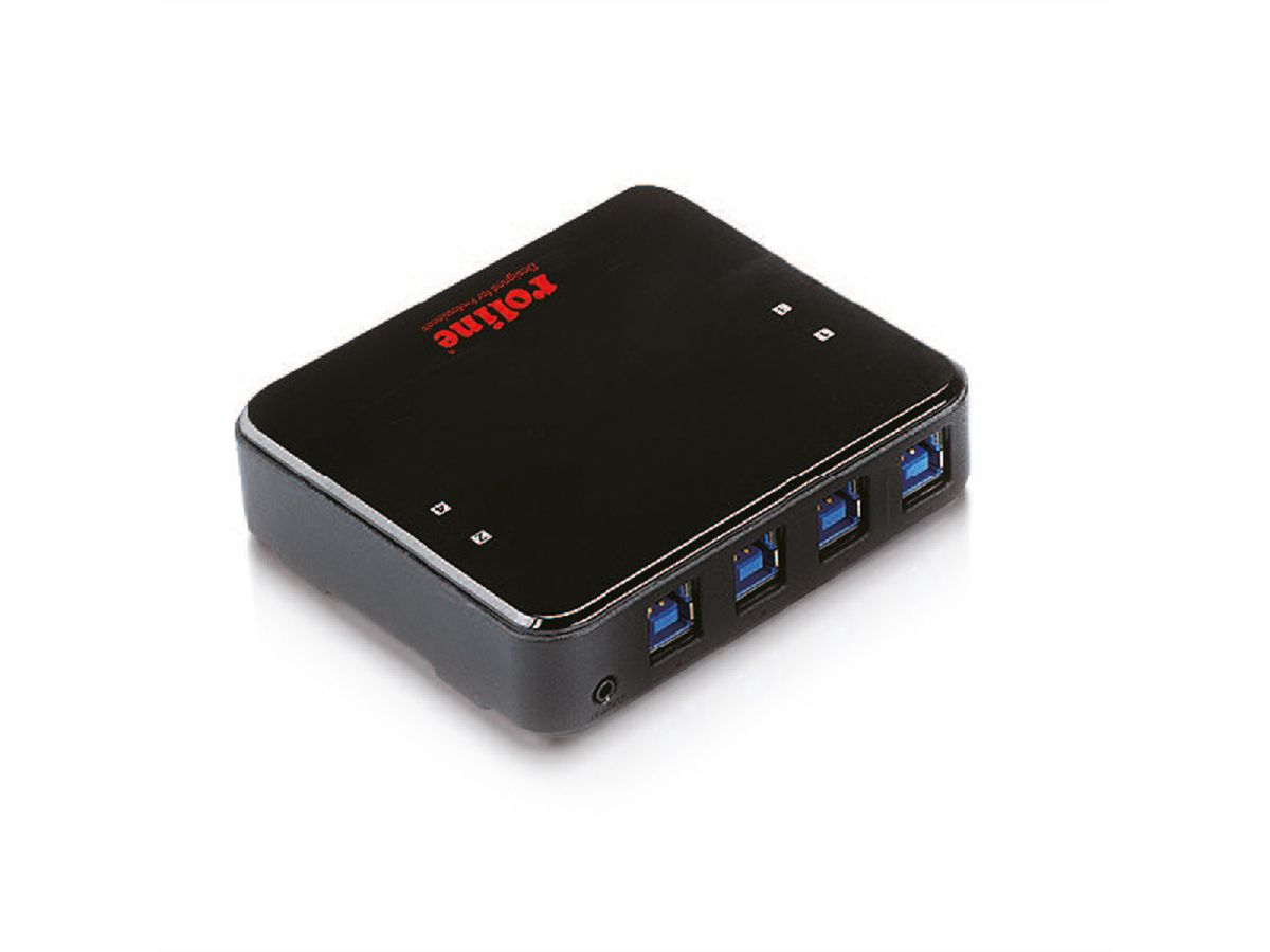 ROLINE USB 3.2 Gen 1 Switch, 4 PC, 4x USB 3.2 Gen 1 Ports