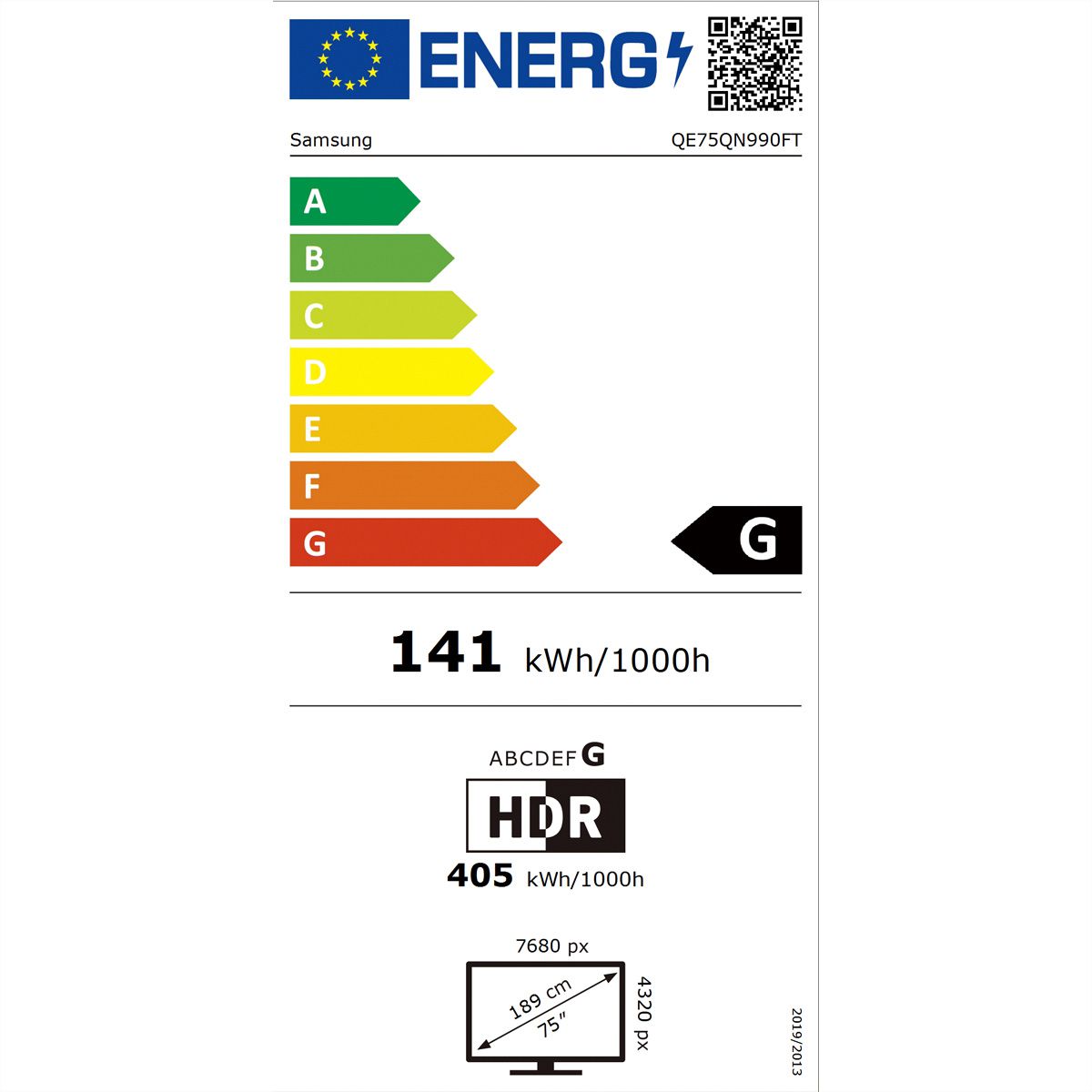 Samsung TV 75" QN990F Series