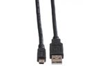 ROLINE USB 2.0 Kabel, Typ A - 5-Pin Mini, schwarz, 1,8 m