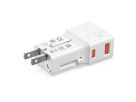 VALUE Chargeur de voyage USB avec prise UK/US/Euro, 2 ports, 1x QC3.0 A + 1x C (PD), 25W