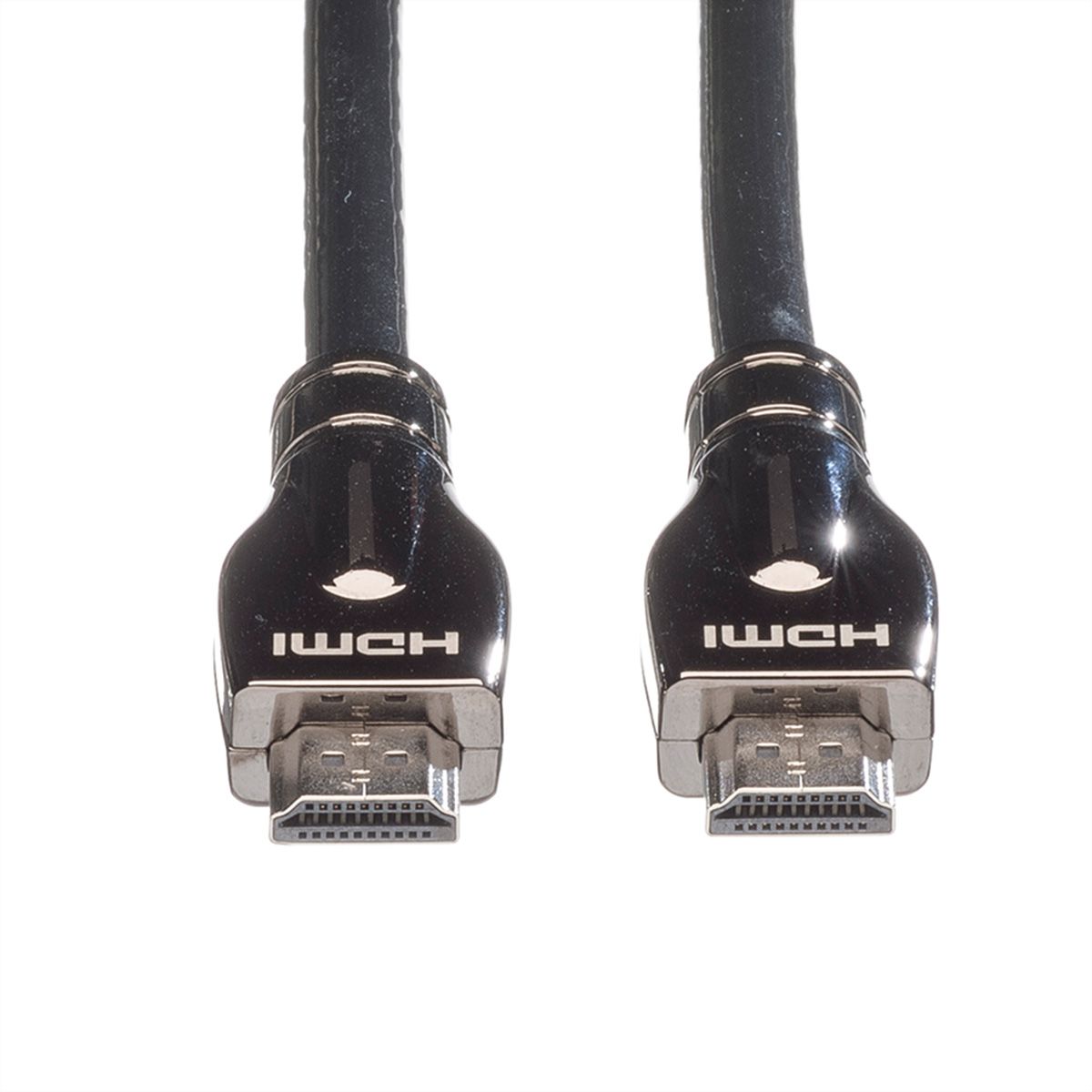 ROLINE 4K HDMI Ultra HD Kabel mit Ethernet, ST/ST, schwarz, 20 m