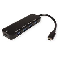 VALUE Hub USB 3.2 Gen 1, 4 ports, type C, 1 port PD