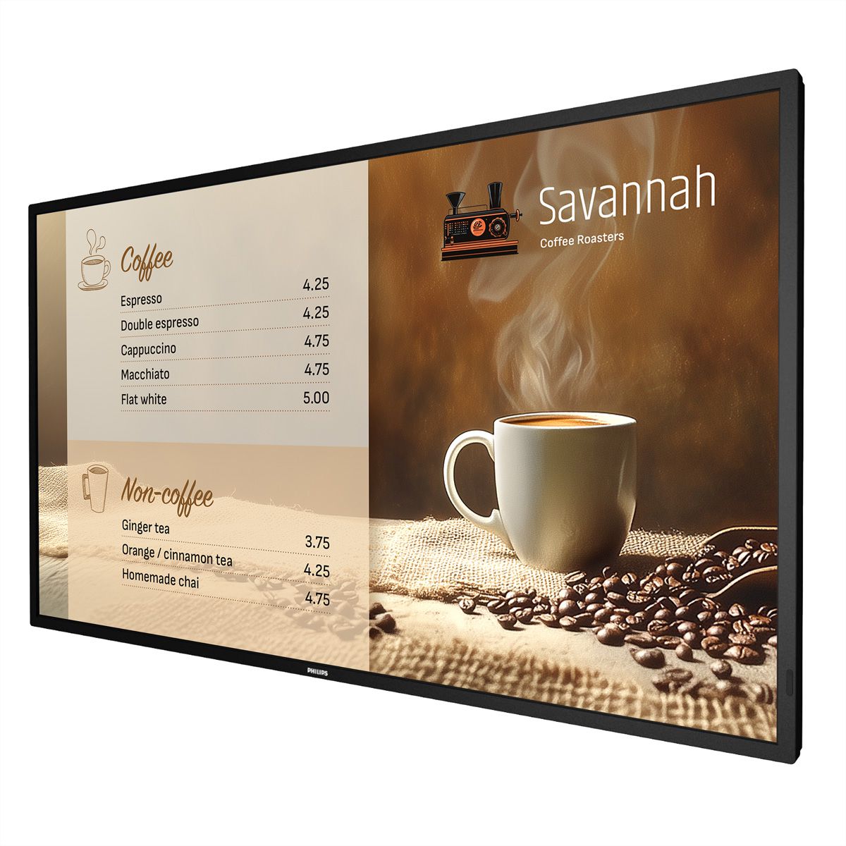 Philips Signage Display 43BDL6017P/00, 43", UHD, 24/7, 800cd/m², 25% Haze