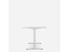 WRK21 Bureau Smart 100 x 60 cm, Hauteur réglable, Blanc uni / Blanc